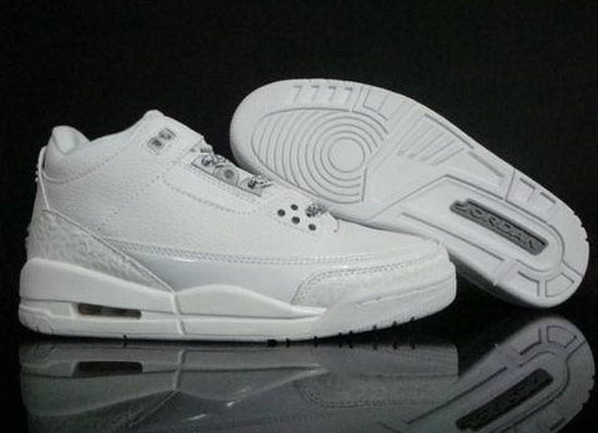 Air Jordan Retro 3 All White Best Price